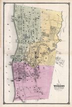 Yonkers Town Plan, New York and its Vicinity 1867
